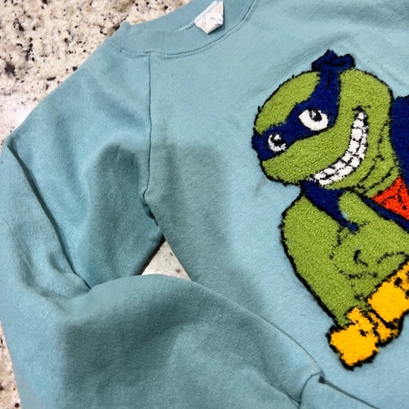 Teenage Mutant Ninja Turtles Vintage Sweatshirt Leonardo - Picture 1 of 9